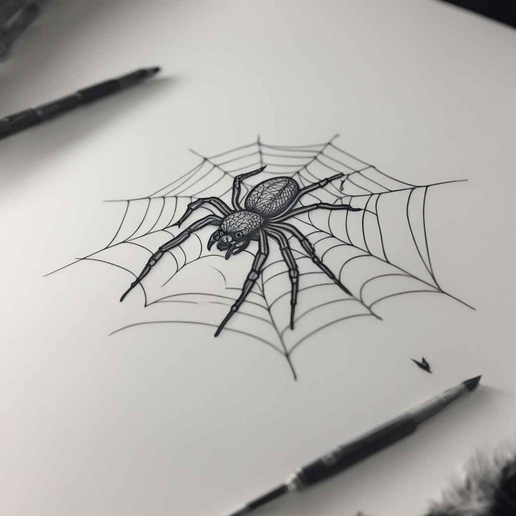 in the style of fineline tattoo, with a tattoo of Simple  de