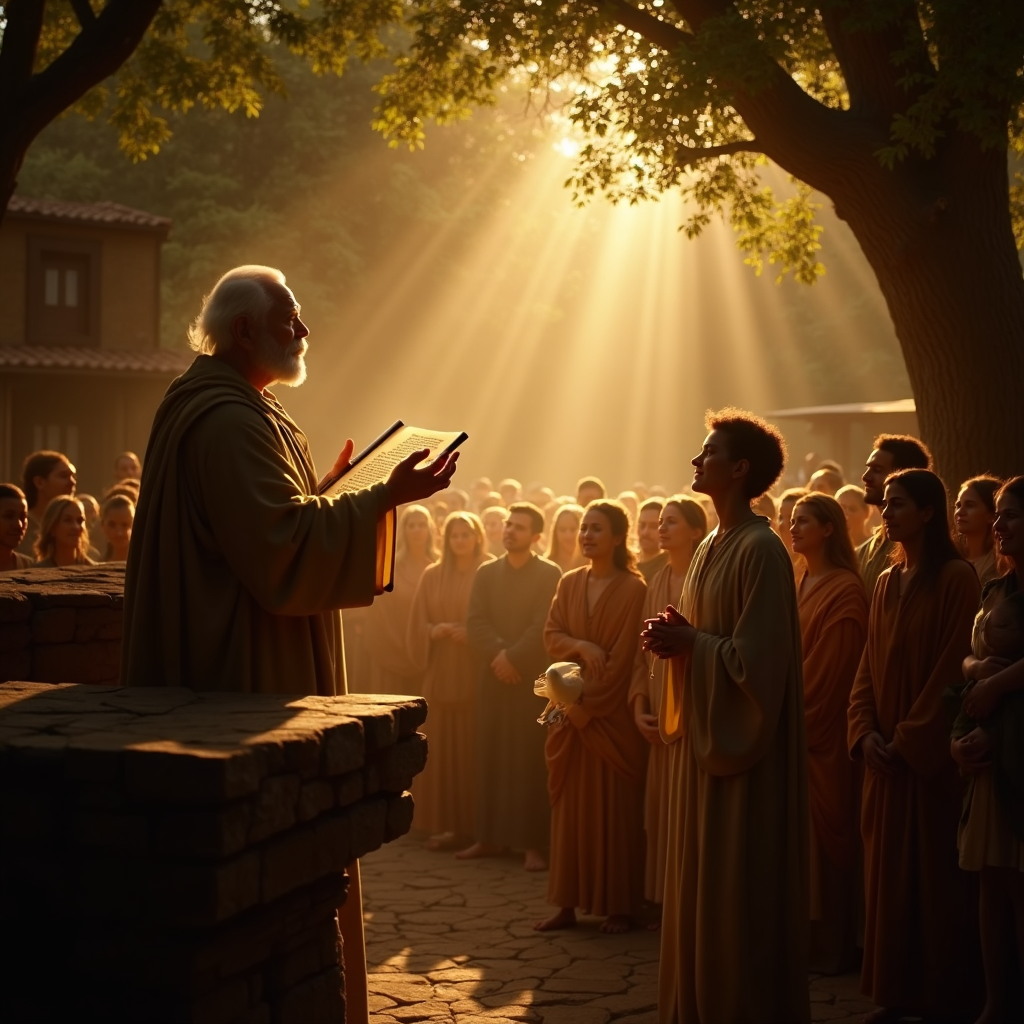 Faith comes from hearing the message.