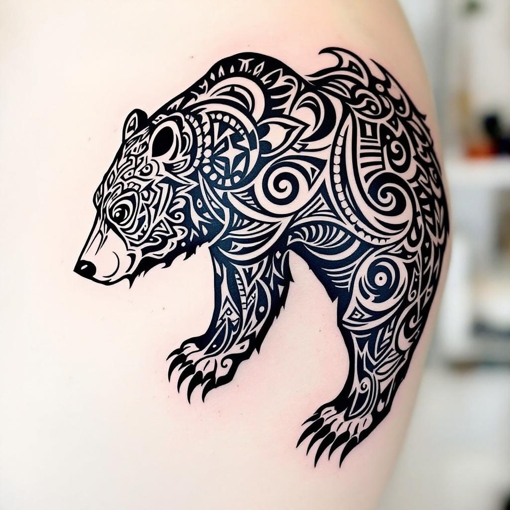 Shoulder Blade-Tribal Bear