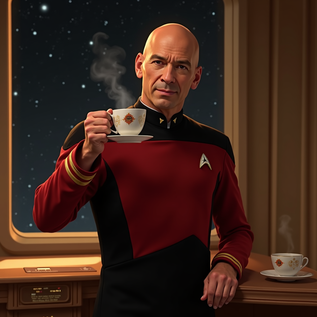 Thuyền trưởng Picard trà Earl Grey